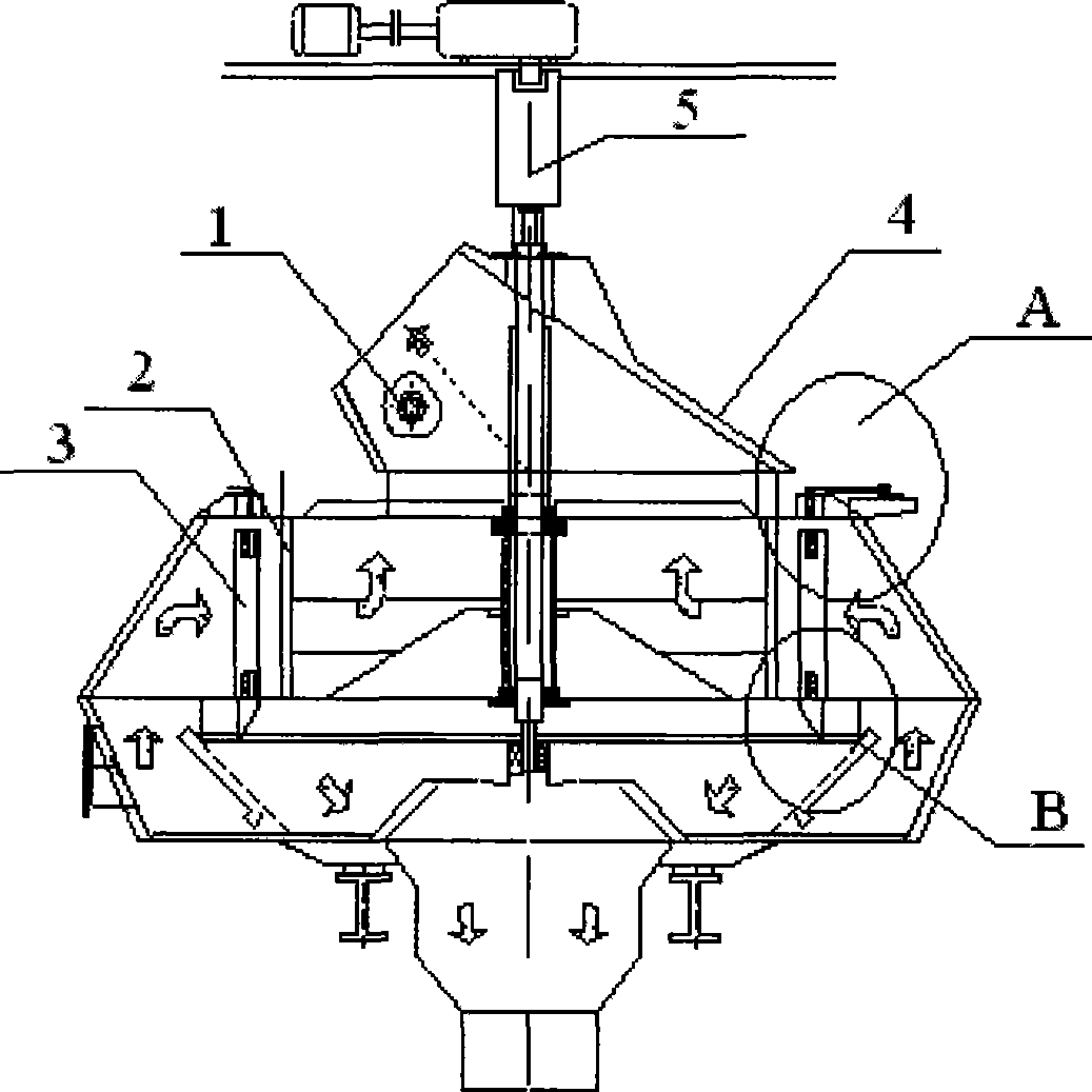 Method for replacing guide blade of high-efficient powder sorter