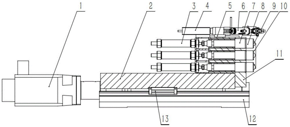 Mirror milling and top pressing device with deformation tracking and wall thickness measurement