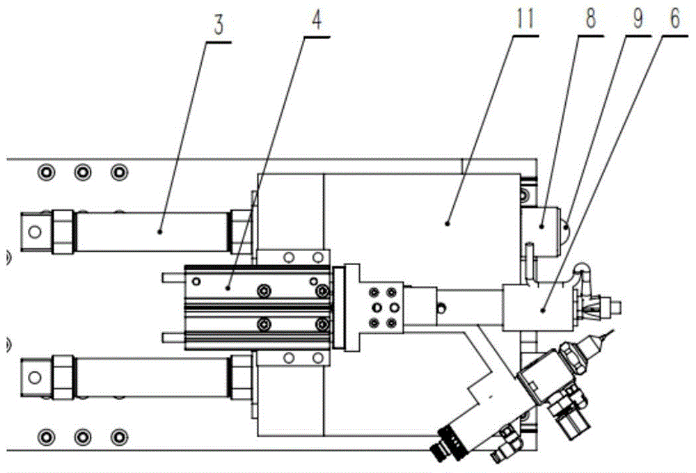 Mirror milling and top pressing device with deformation tracking and wall thickness measurement