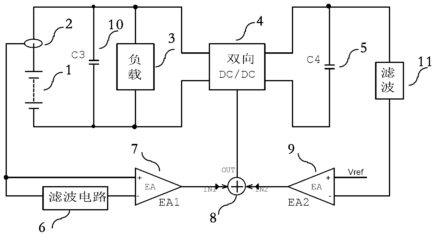 Method and device for restraining power-frequency ripple current