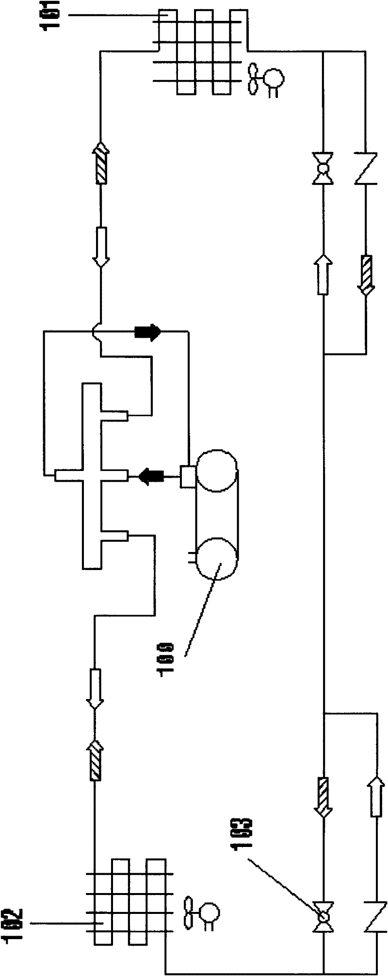 Parallel modular heat pump unit