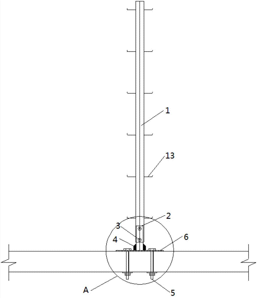 Combined-type shaping building peripheral horizontal safety net