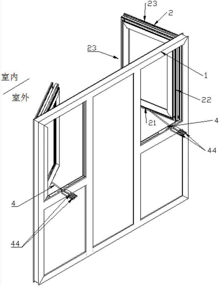 Automatic closing system used for fireproof window
