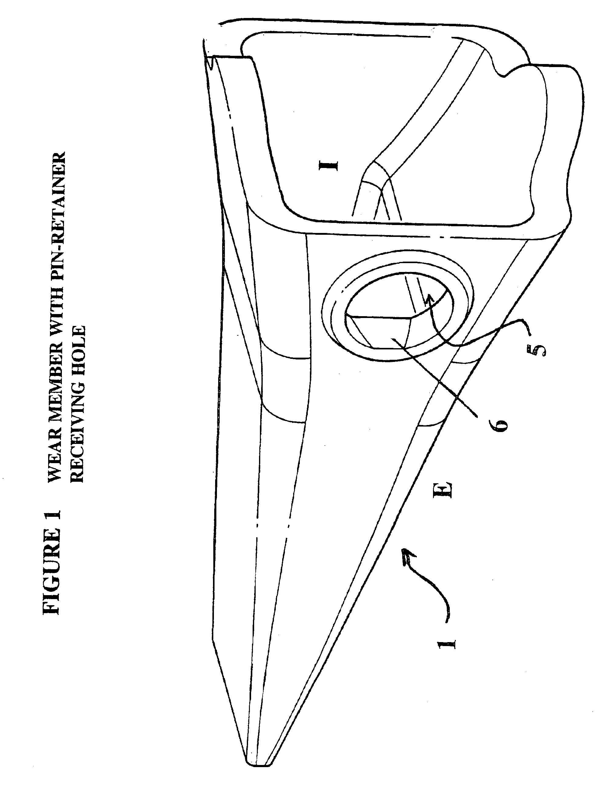 Torque locking system for fastening a wear member to a support structure