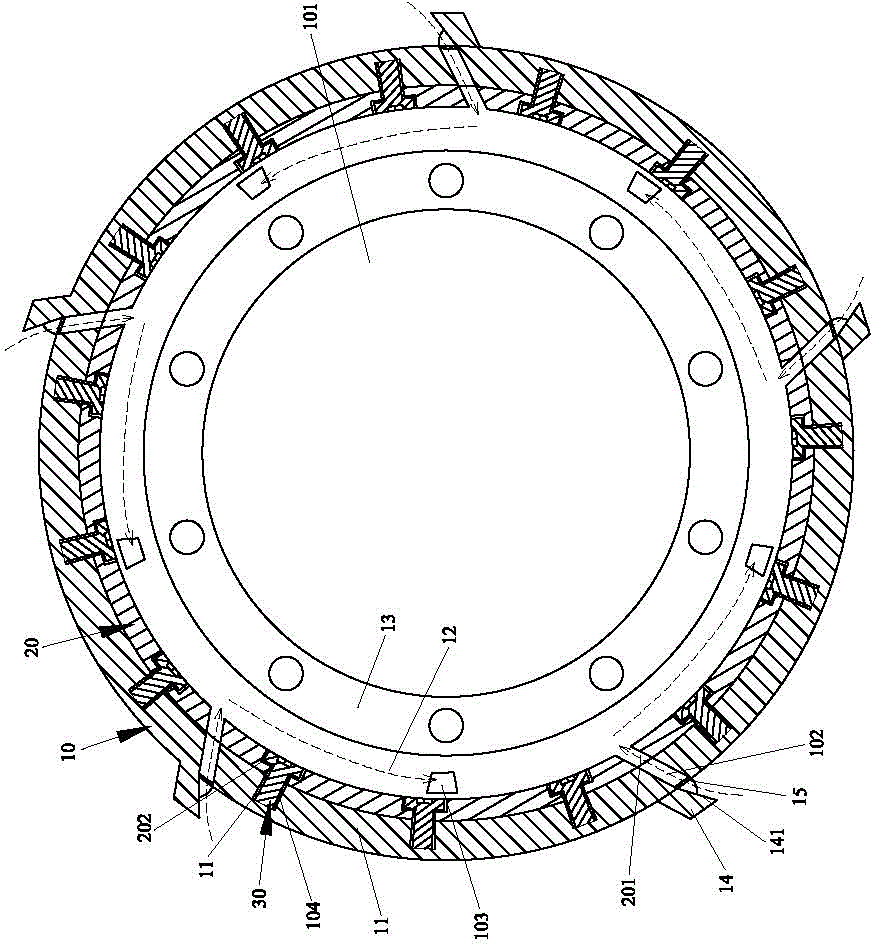 Safety composite type brake drum with rapid heat dissipation and anti-burst