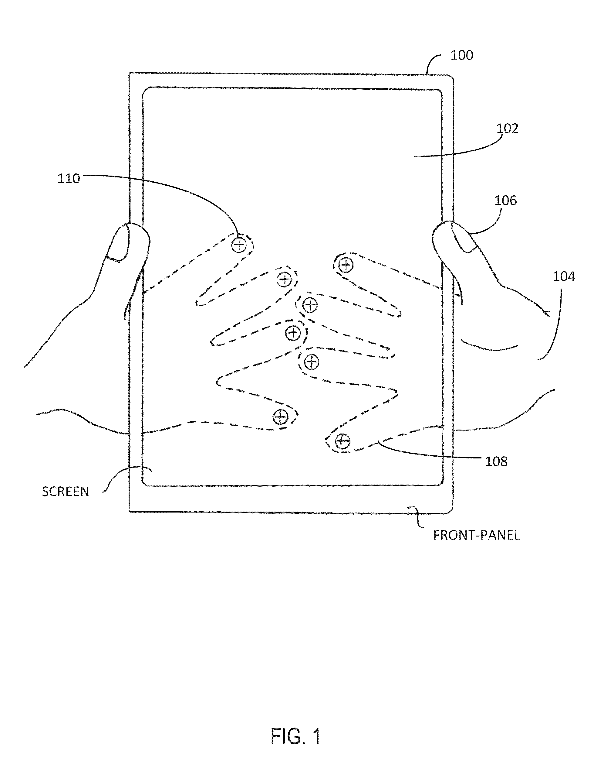 Method for controlling a virtual keyboard from a touchpad of a computerized device