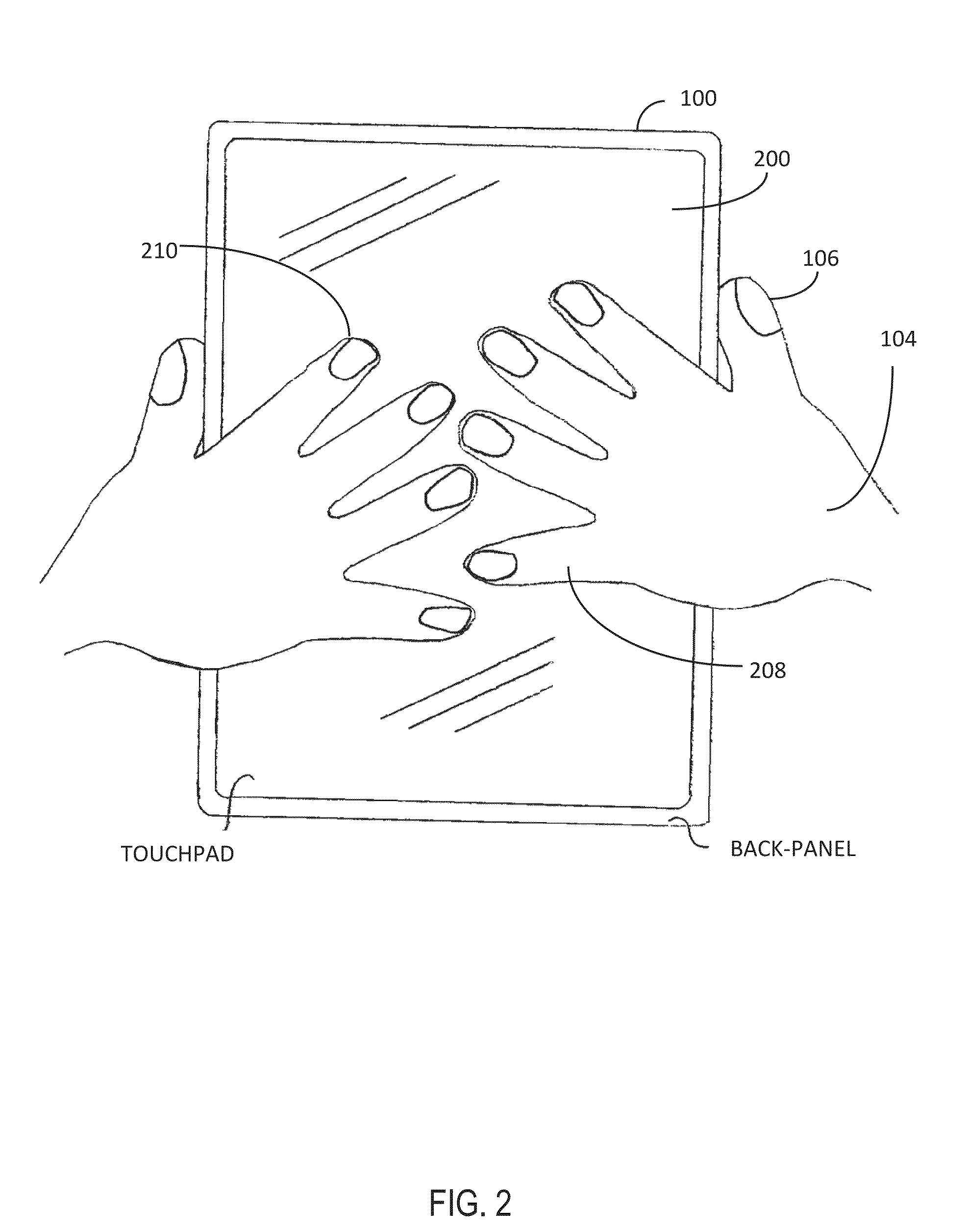 Method for controlling a virtual keyboard from a touchpad of a computerized device
