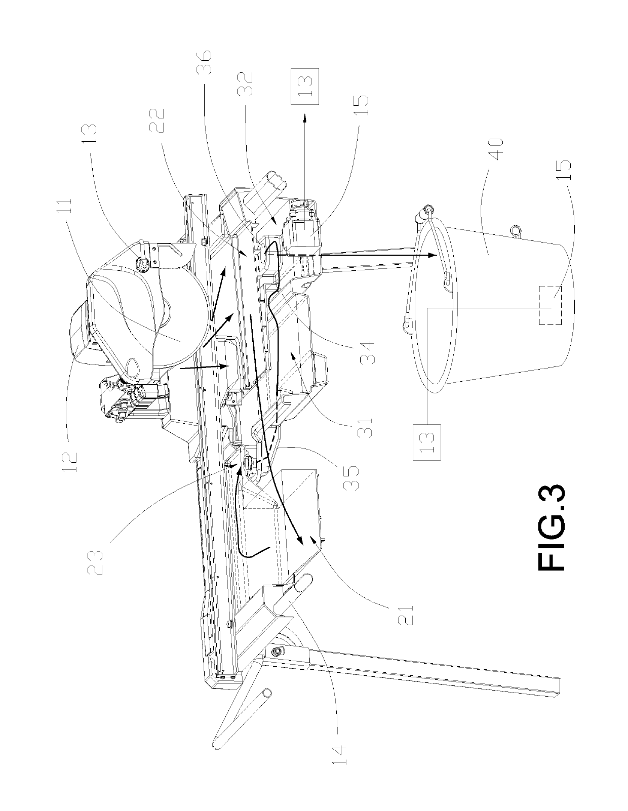 Method and System of Rivering Filtration for Power Saw Machine