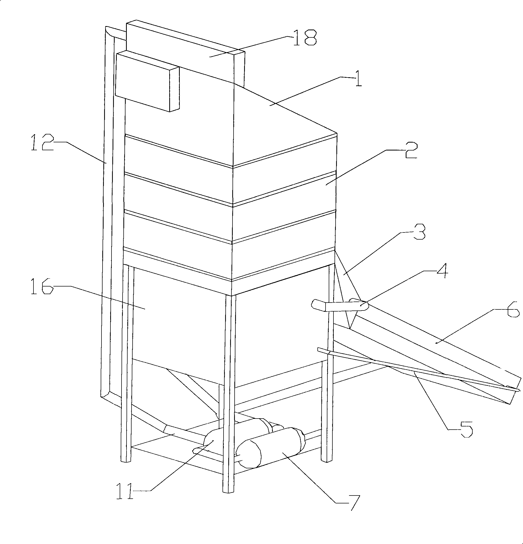 Solar energy continuous heat supply type drying apparatus