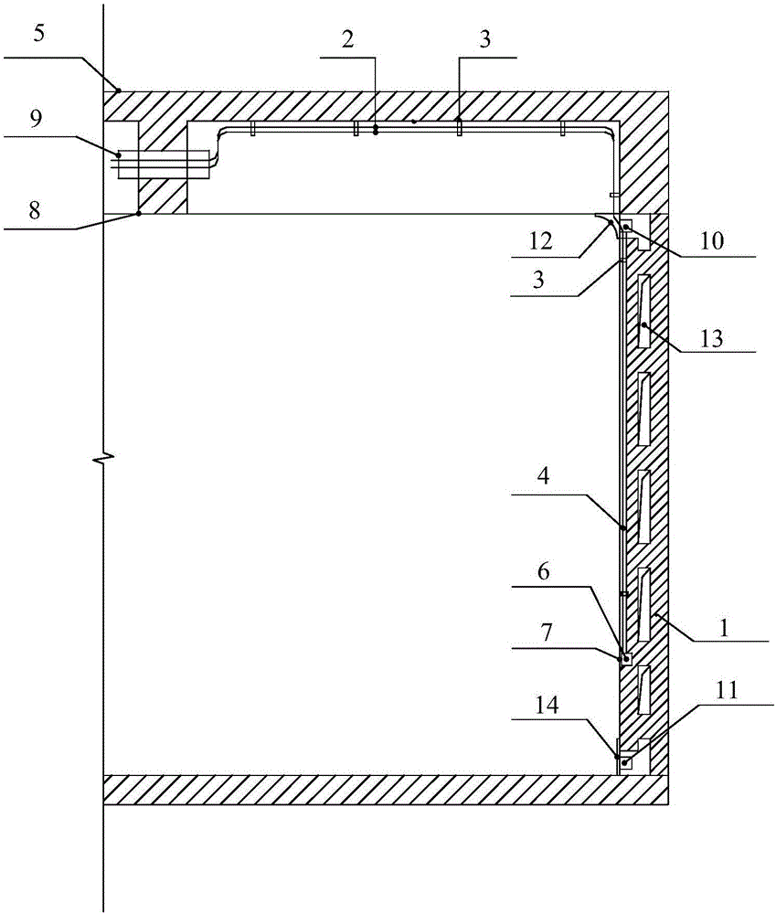 Pre-fabricated assembled steel structured residential cable and electric wire laying system and construction method therefor