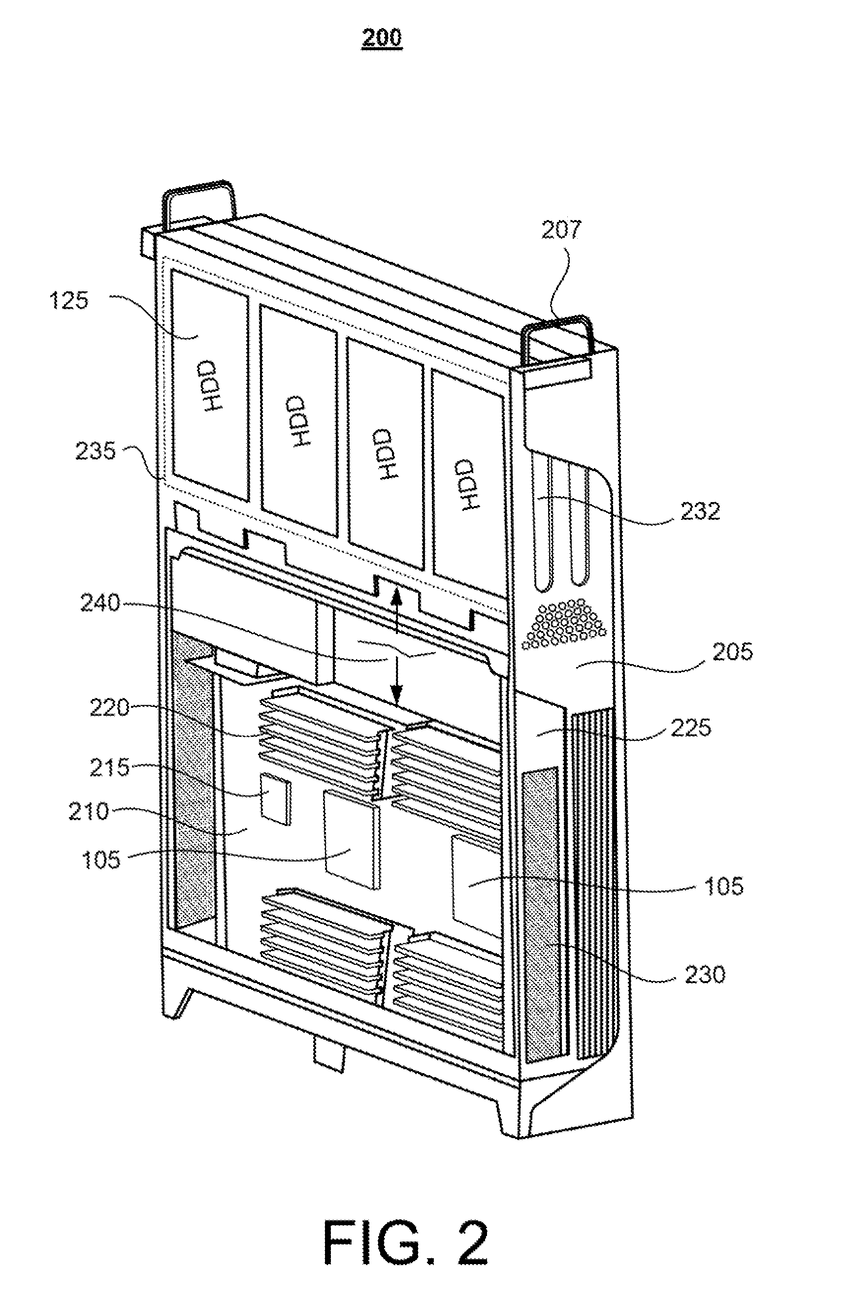 System for Cooling Hard Disk Drives Using Vapor Momentum Driven By Boiling of Dielectric Liquid