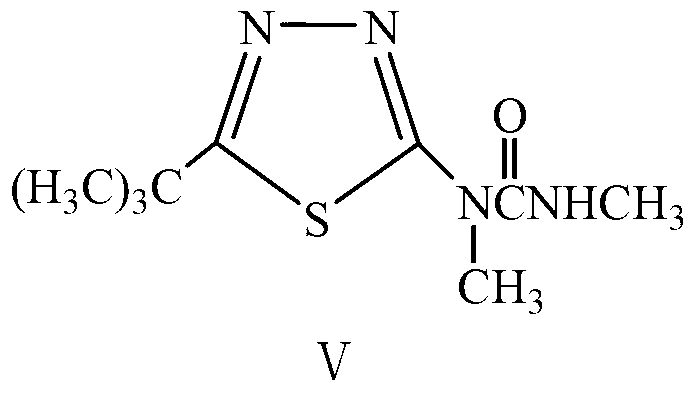 Synthesis method of key intermediate of tebuthiuron, namely 2-methylamino-5-tert-butyl-1, 3, 4-thiadiazole