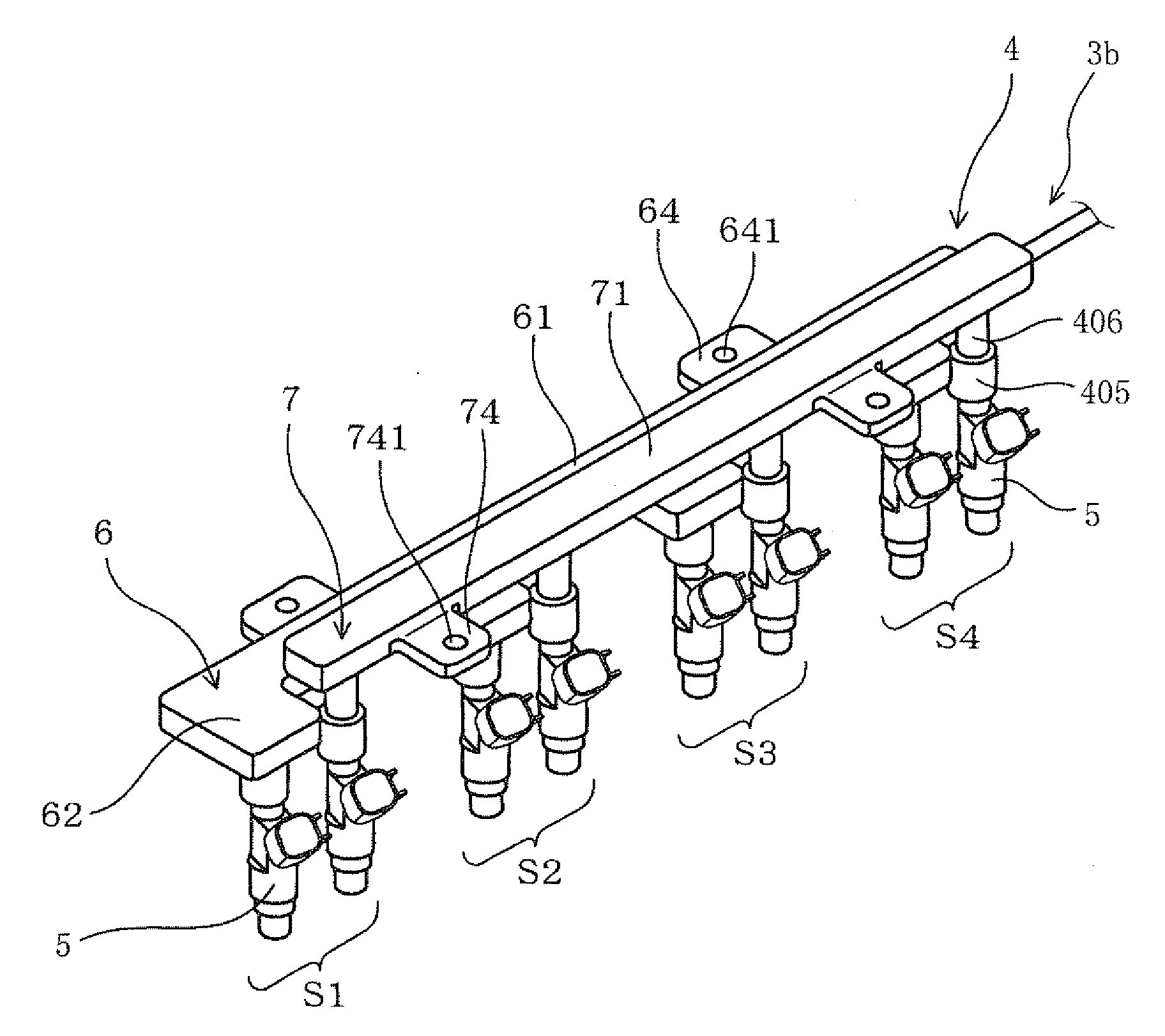 Fuel supply pipe device and fuel injection device having the same