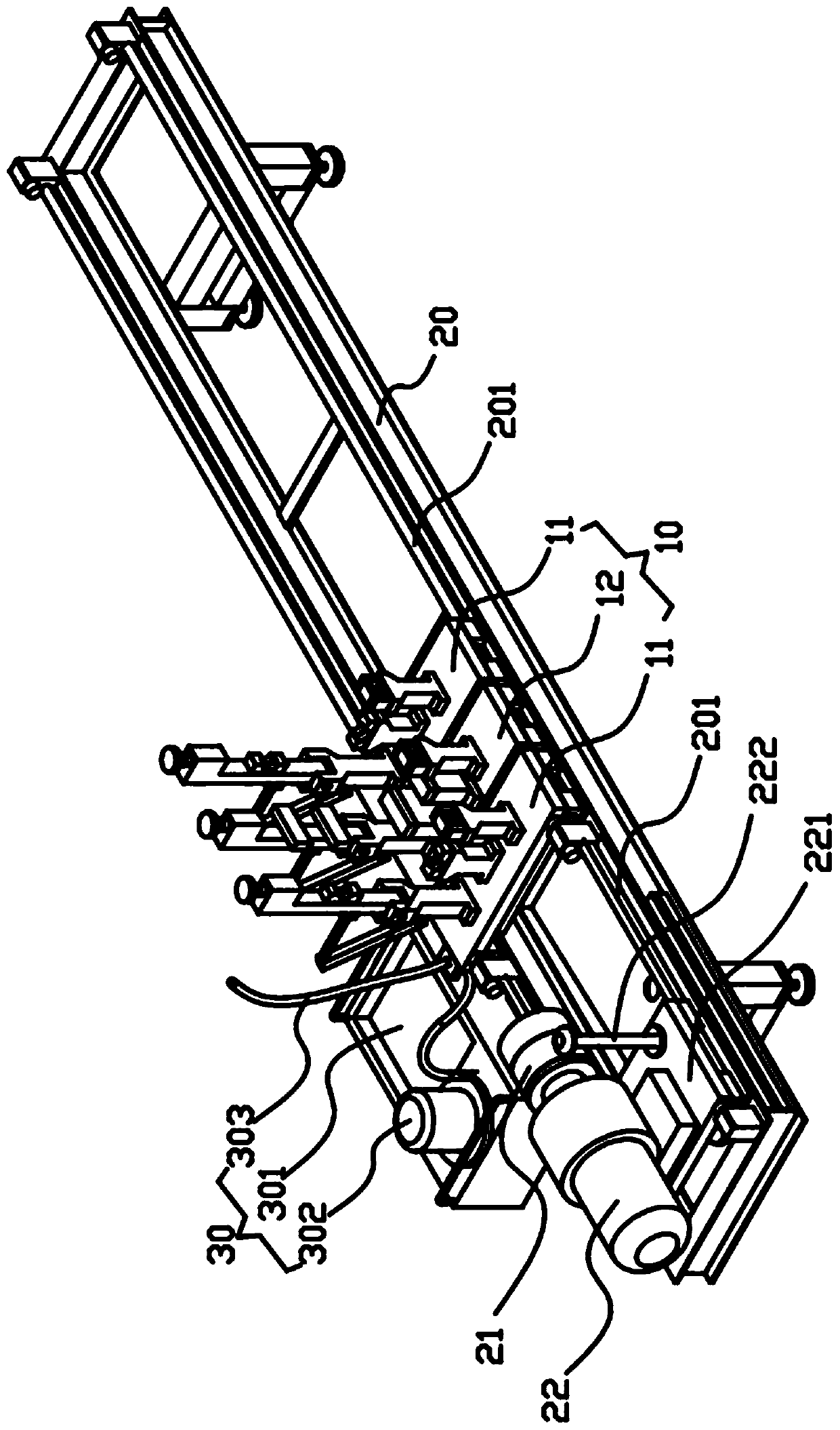 Inclined support assembling and disassembling device capable of automatically oiling