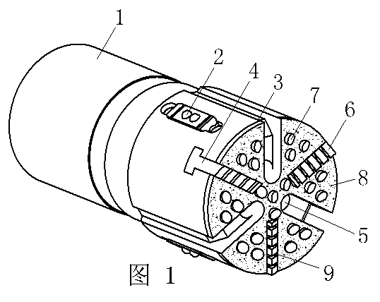 Grinding shoe used for grinding and milling under the shaft of oil field and manufacturing method thereof