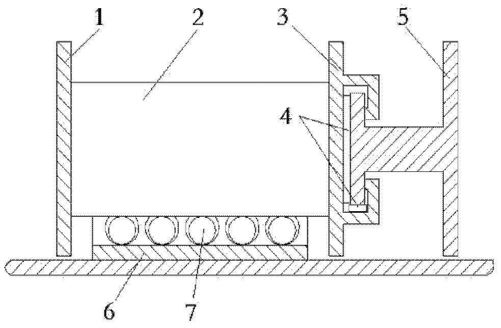 Soil sealing and guiding thrust plate for horizontal tunnel lining model testbed board