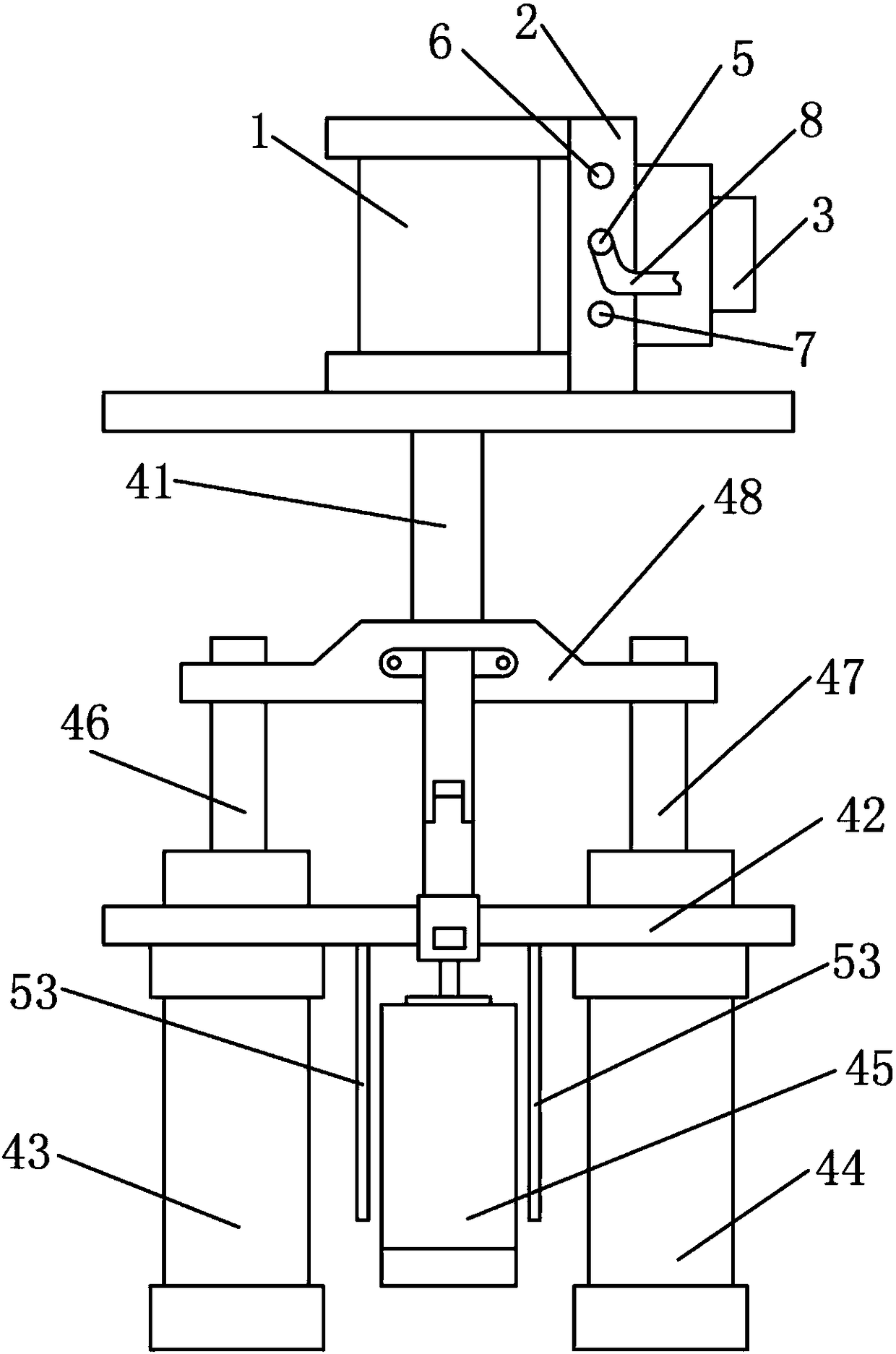 A conveying mechanism for carbon dioxide polyurethane foaming machine