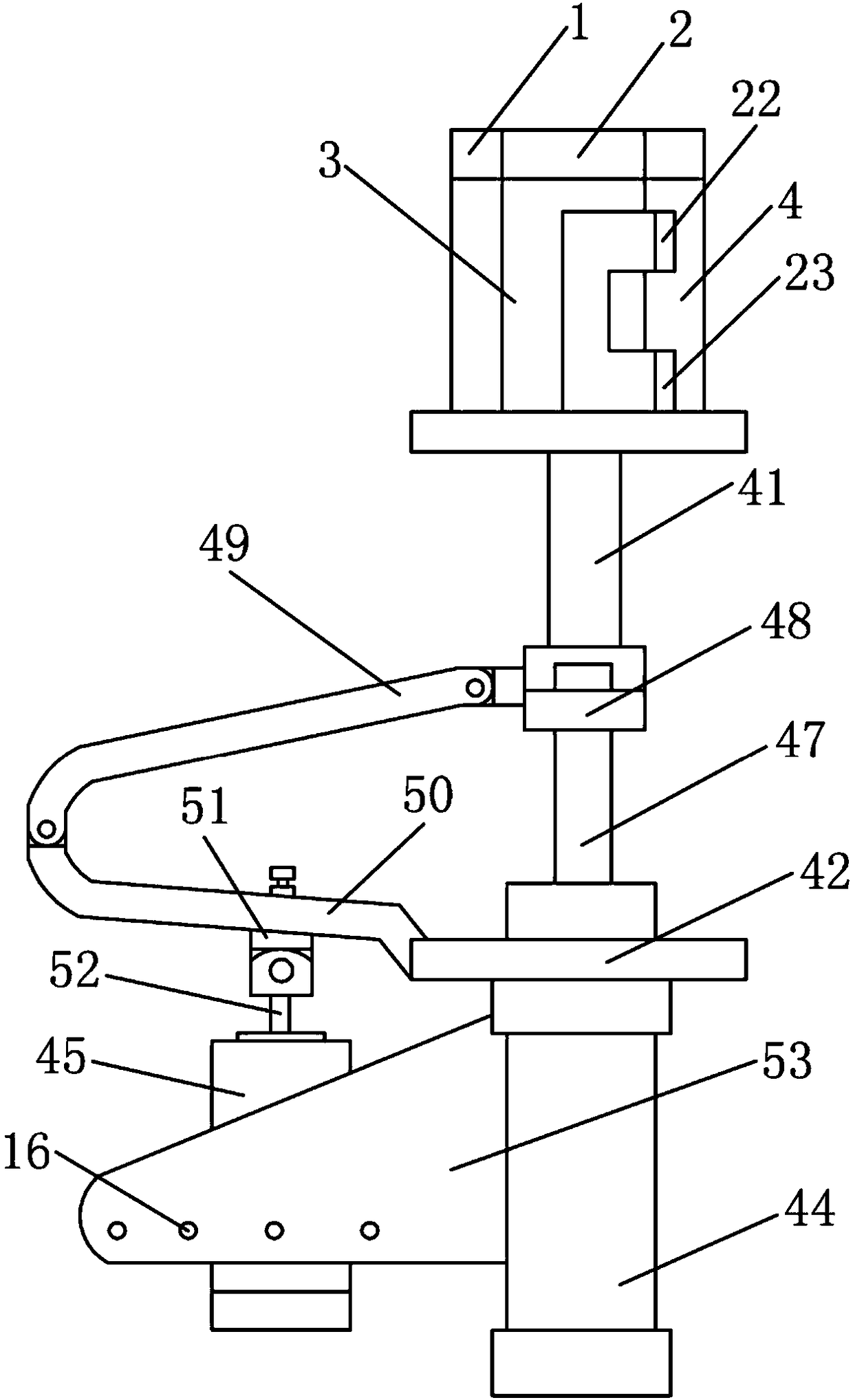 A conveying mechanism for carbon dioxide polyurethane foaming machine