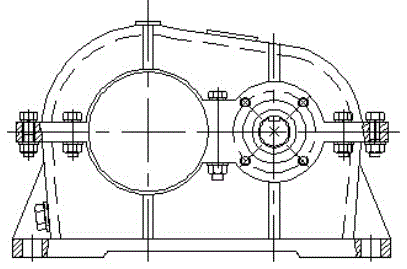 Annular speed reduction device with non-return function