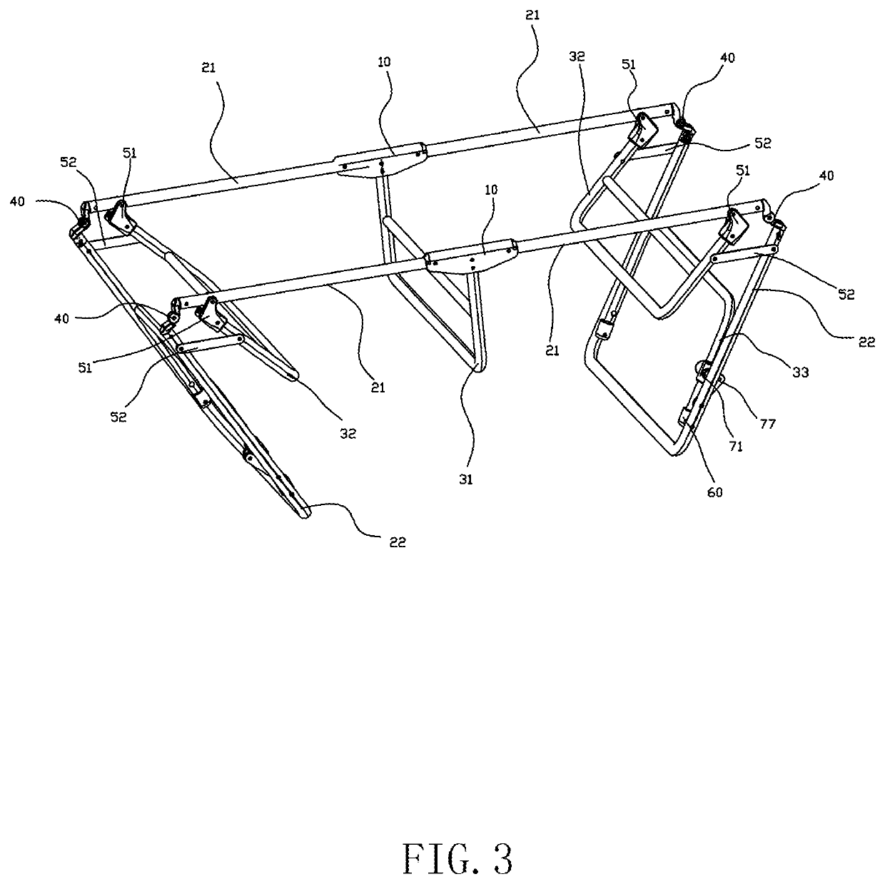 Folding bedstead and folding bed
