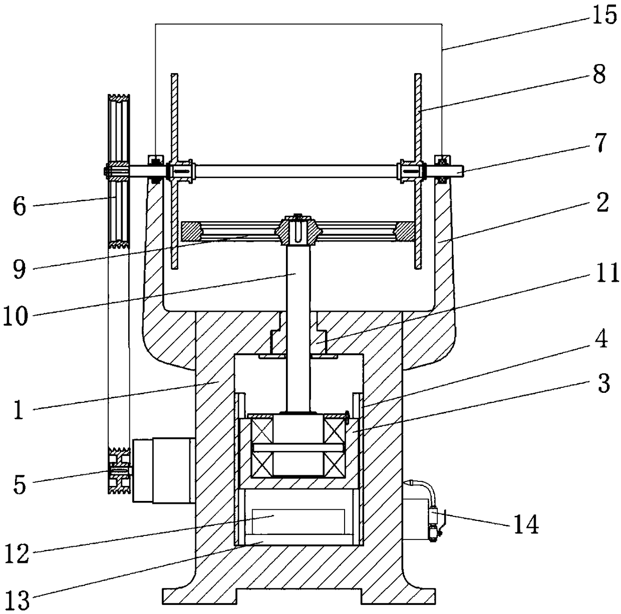 High-temperature-resistant friction press for hardware machining