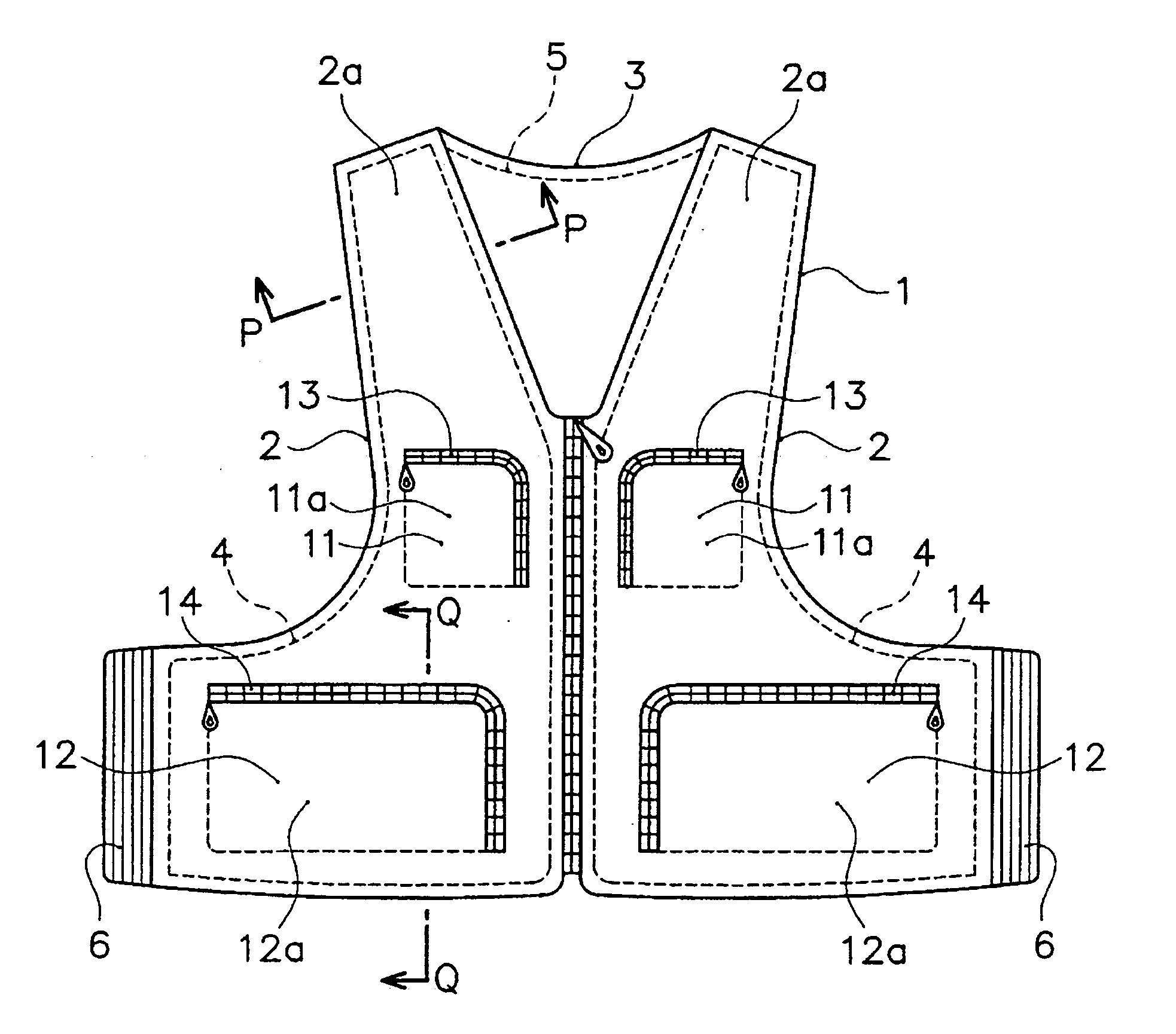 Article of clothing with buoyant material