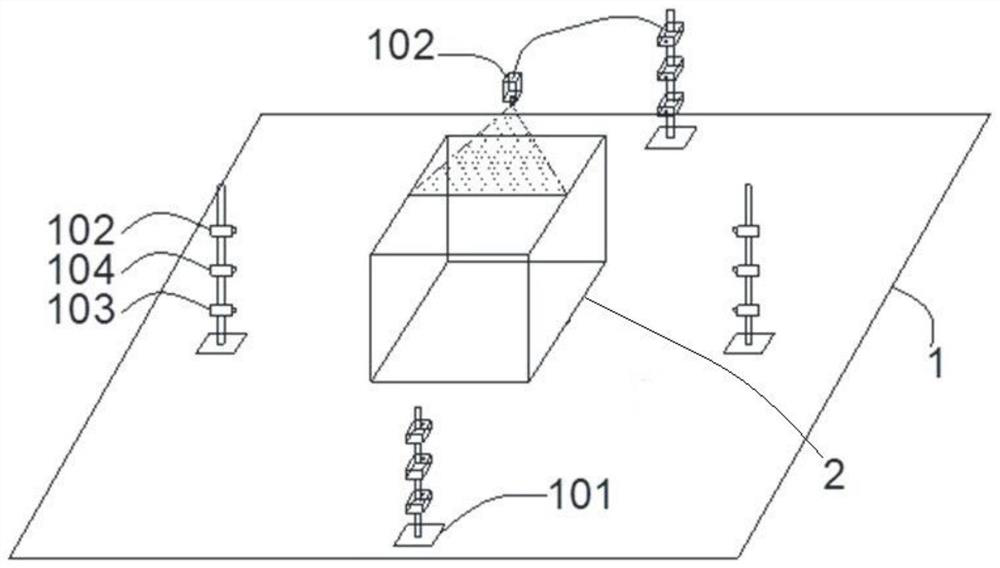 Pile temperature and deformation measuring transparent soil testing device for energy pile group and testing method of testing device