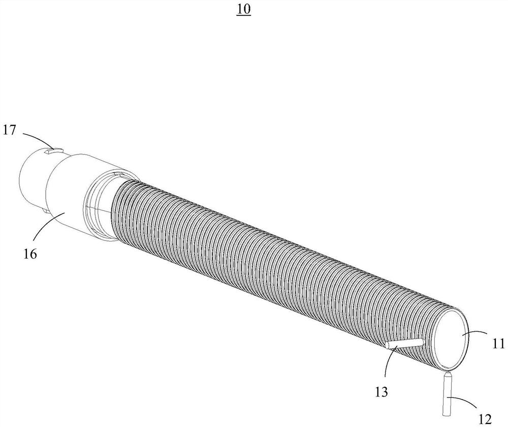 Fresh air pipe and forming process thereof