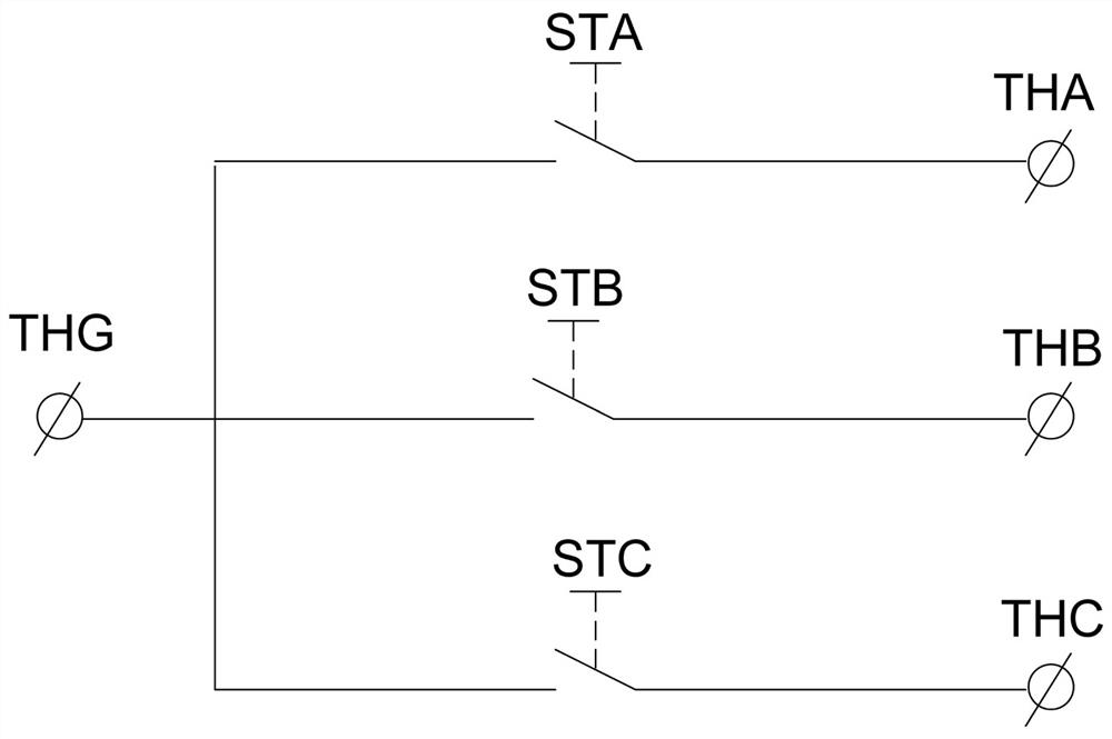 Circuit breaker body three-phase inconsistency protection test box