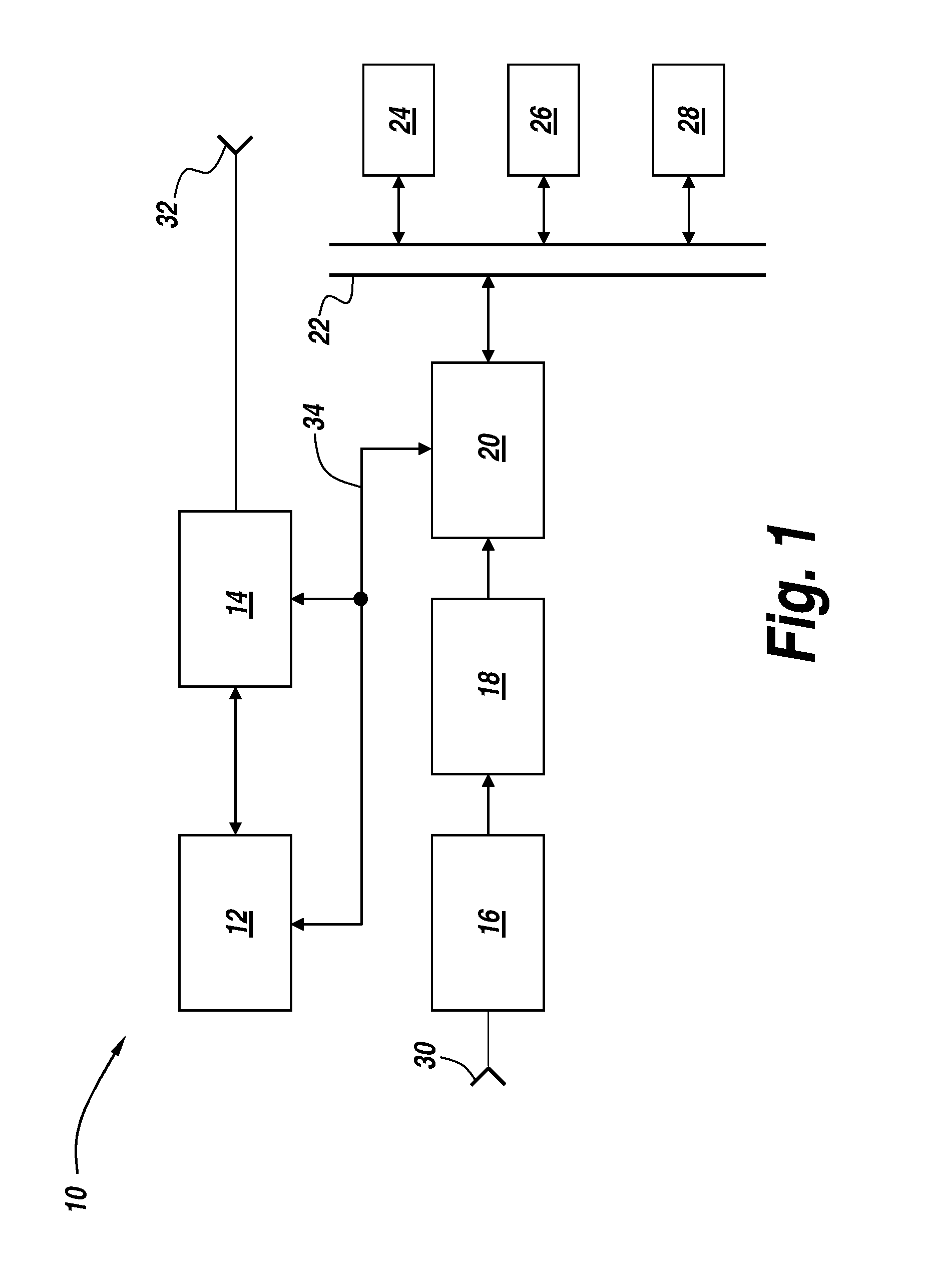 Radar system and method for determining range, relative velocity and bearing of an object using continuous-wave and chirp signals