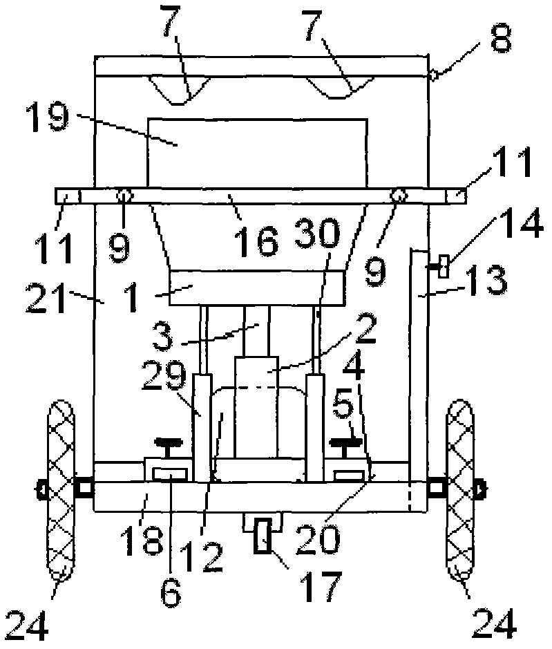 Medical and life rehabilitation cart device convenient for children patients to defecate and urinate