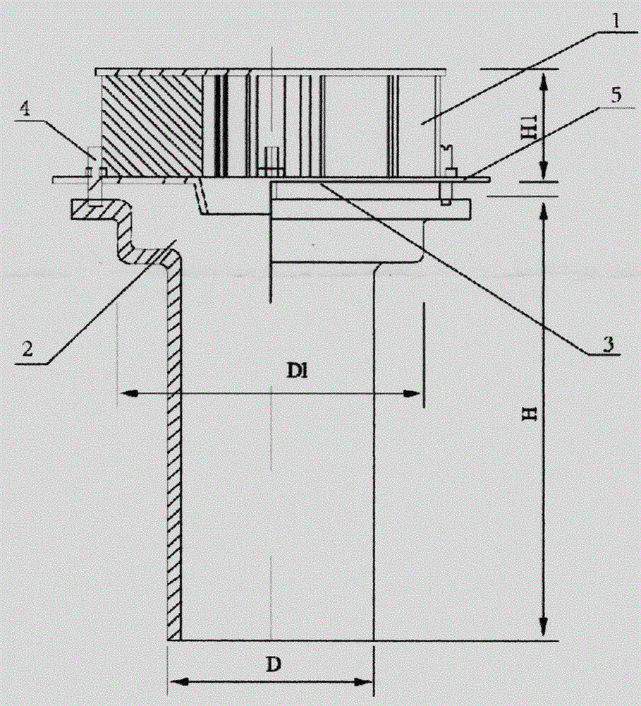 Double placed type efficient syphonic roof outlet