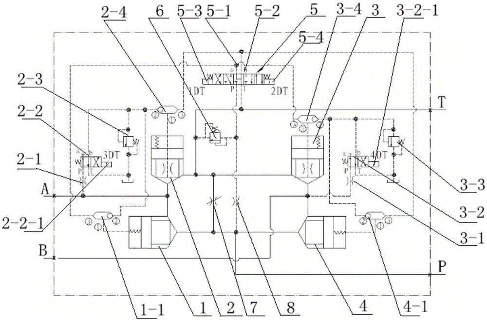 Two-way cartridge type vibration control valve with simple structure