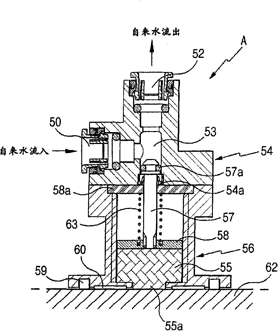 Device for preventing leakage from water purifier