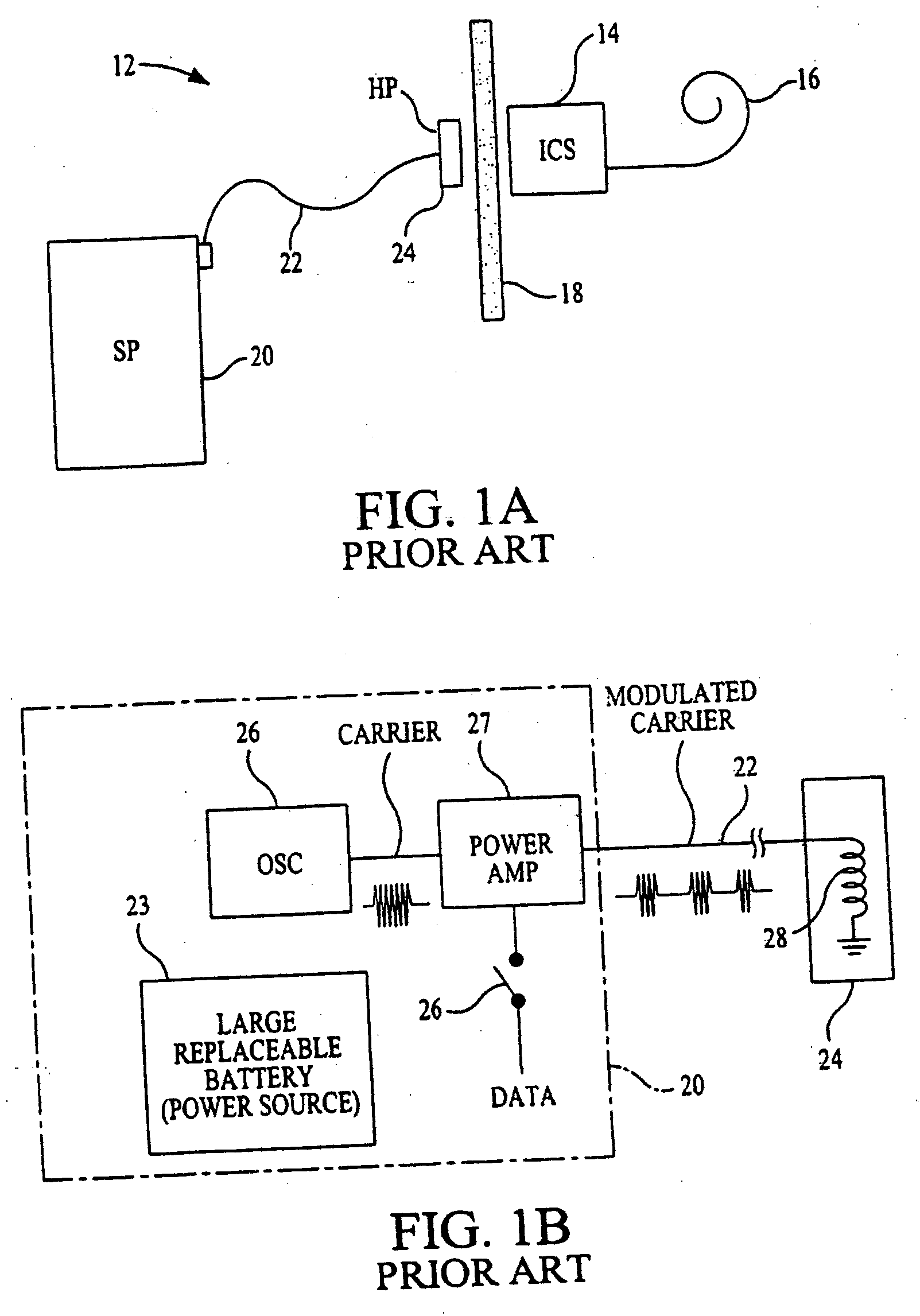 Integrated phase-shift power control transmitter for use with implantable device and method for use of the same