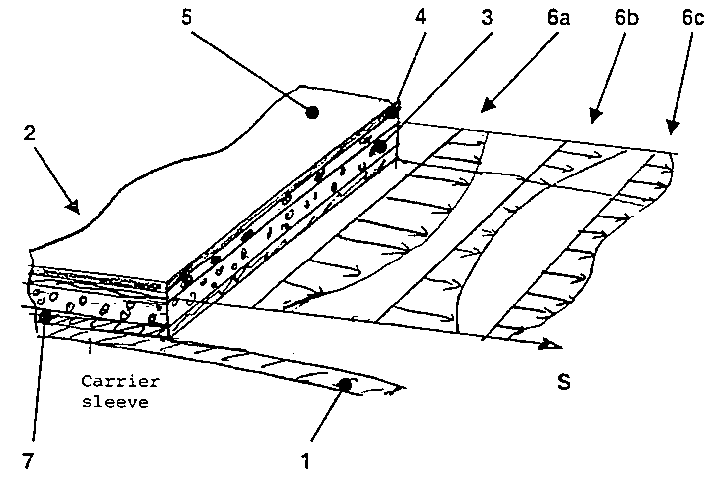 Rubber cylinder sleeve for offset presses