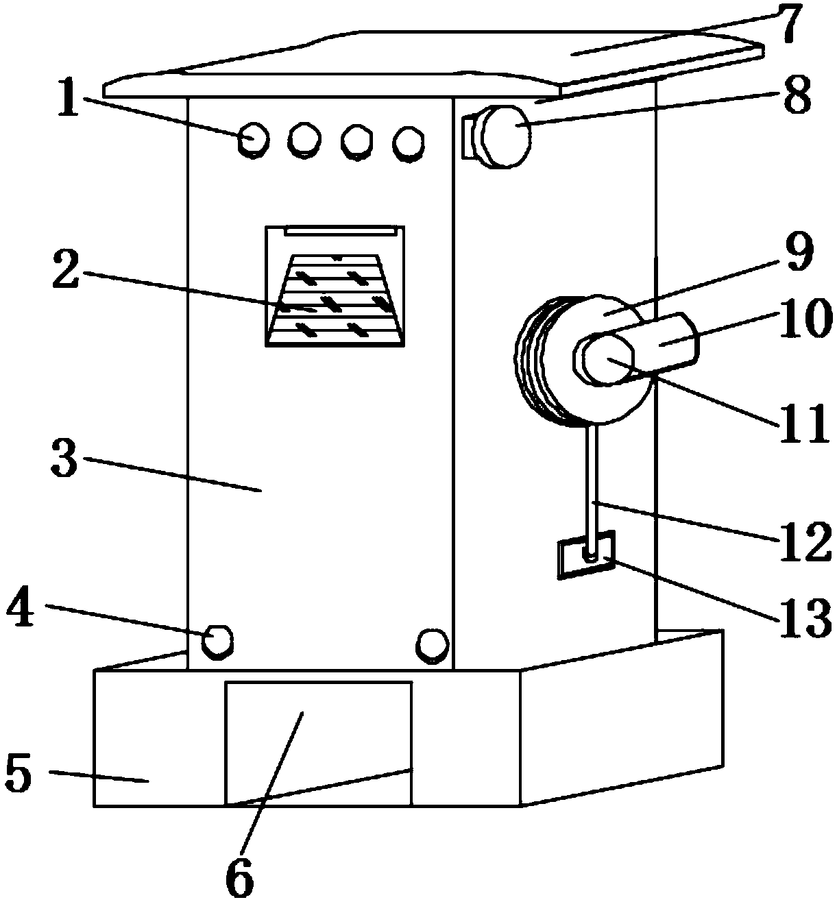 Platform-based high-grade automobile charging device capable of moving at any time