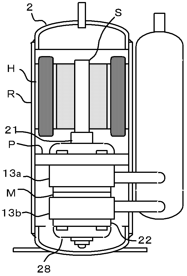 Multi-cylinder rotary type compressor