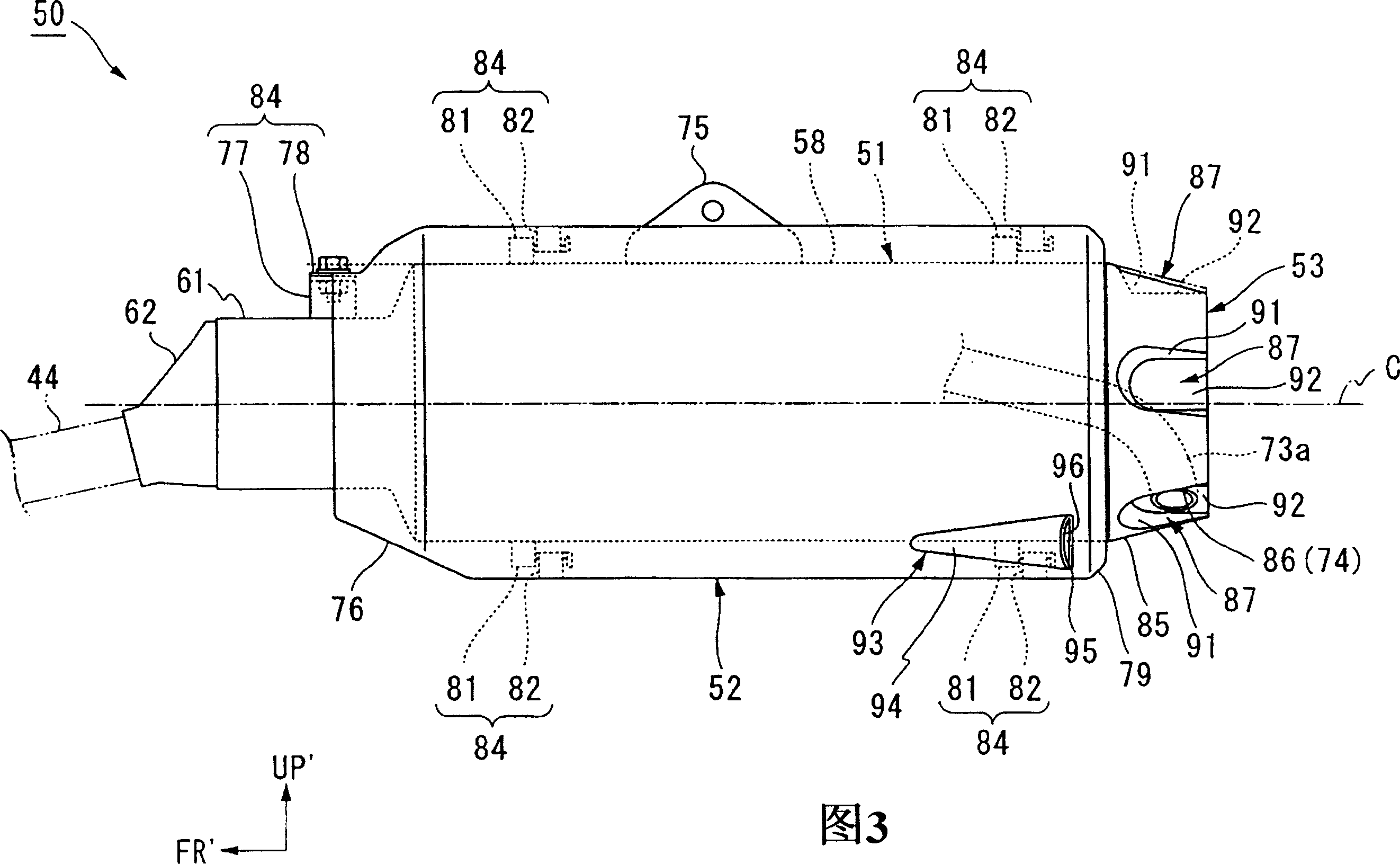 Muffler device