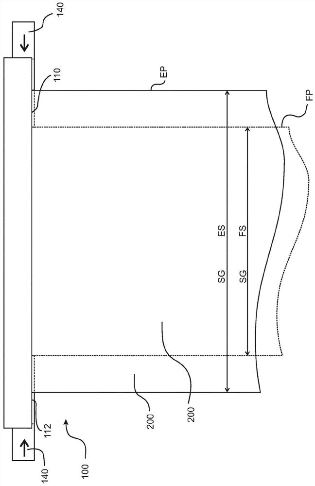 Method and device for changing the production of a flat film machine from an input product to a subsequent product