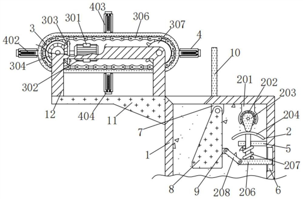 Crawler-type combined device for construction waste treatment