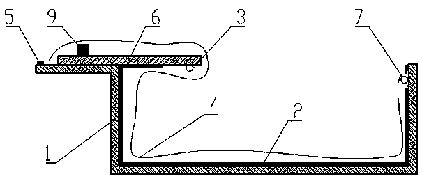 Integrated molding and pouring process for semi-enclosed glass fiber reinforced plastic products with infolded flanges