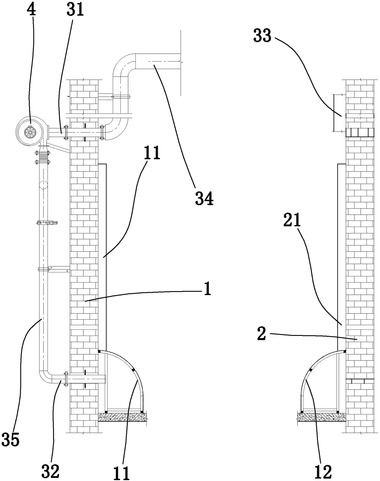 Transverse circulation type granary insect killing system