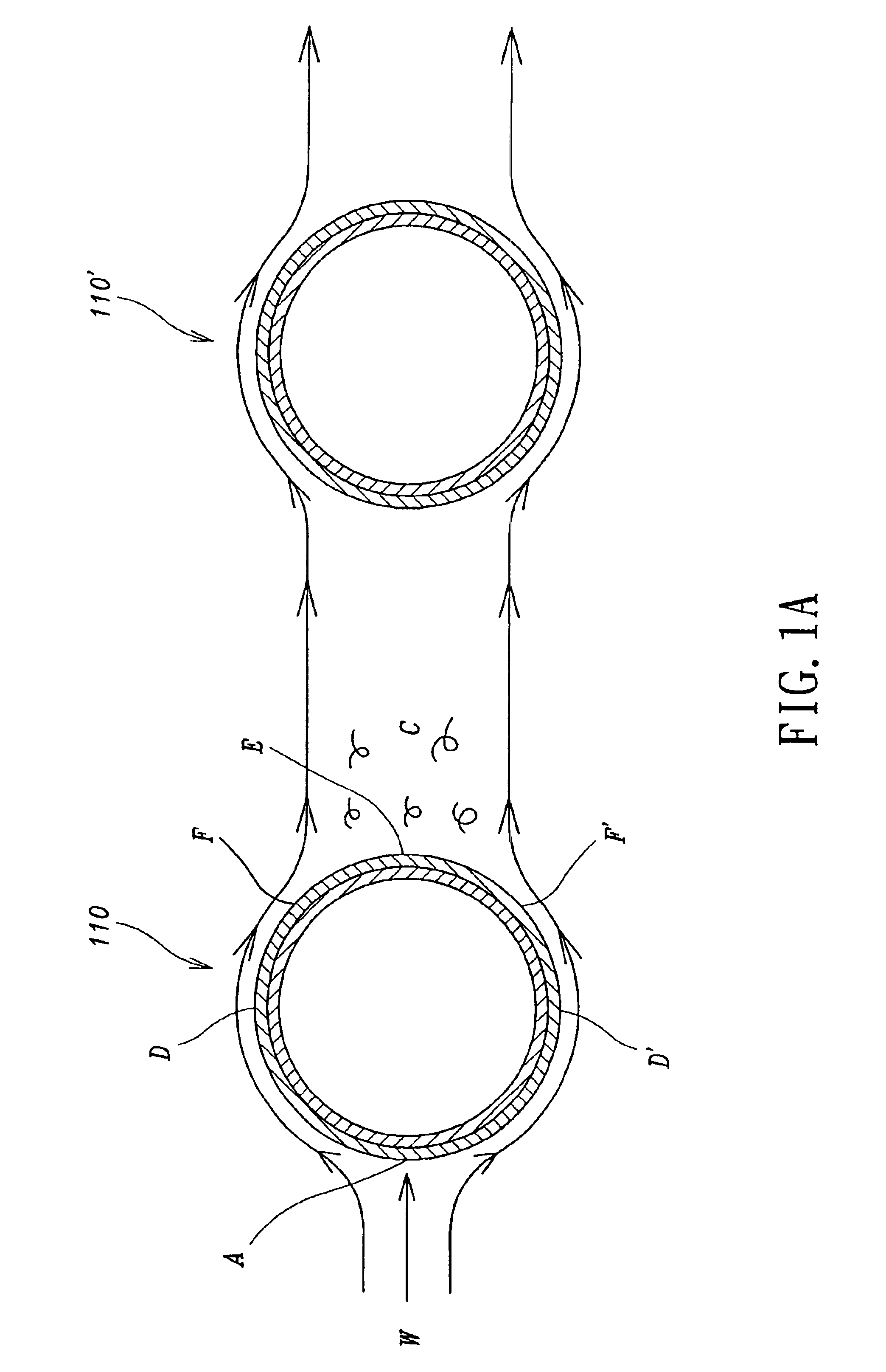 Evaporative condenser without cooling fins