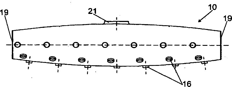 Thin wall header with a variable cross-section for solar absorption panels