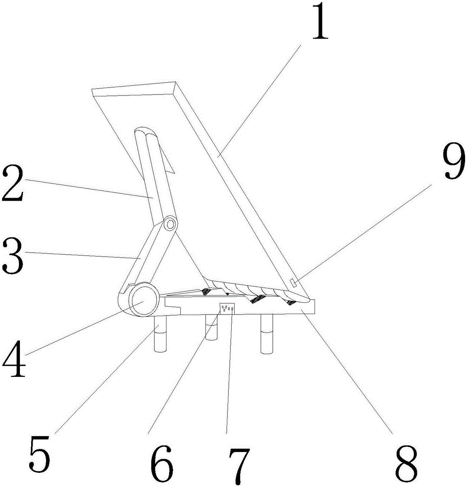 Display with folding supports