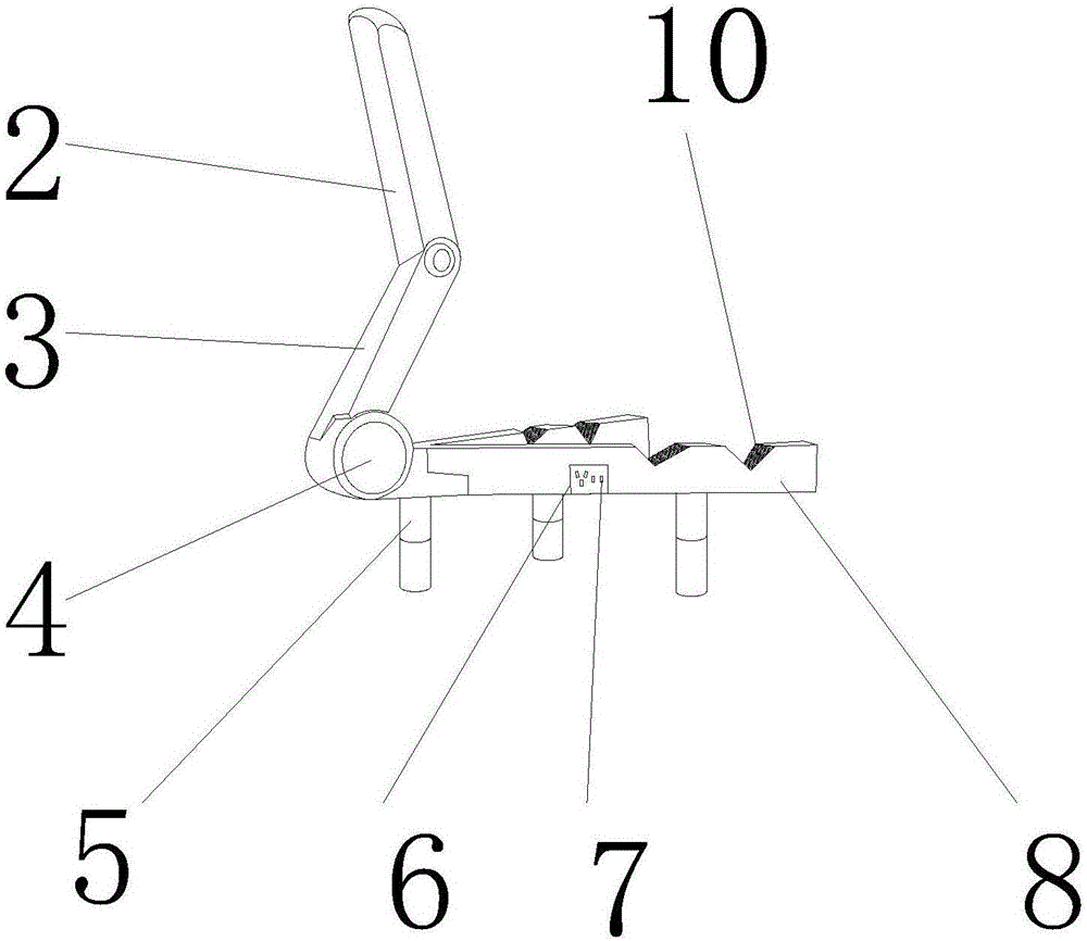 Display with folding supports