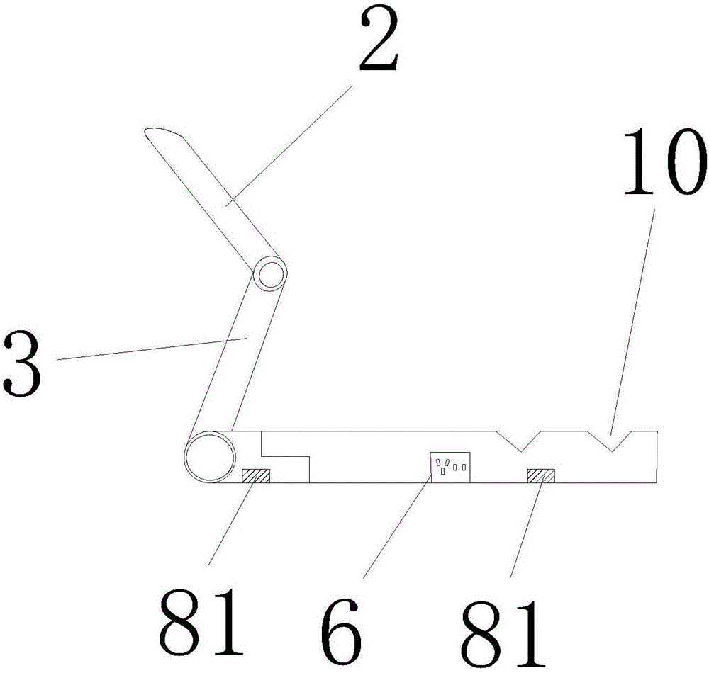 Display with folding supports