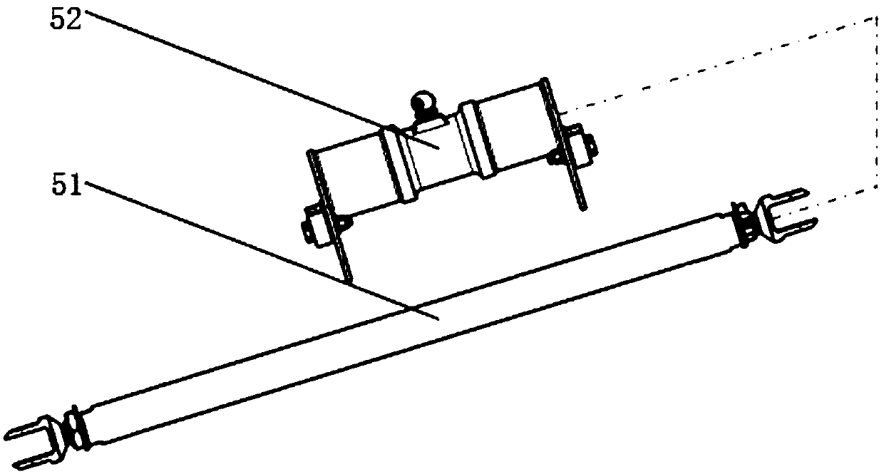 Pull rod guiding mechanism for controlling over flight of helicopter