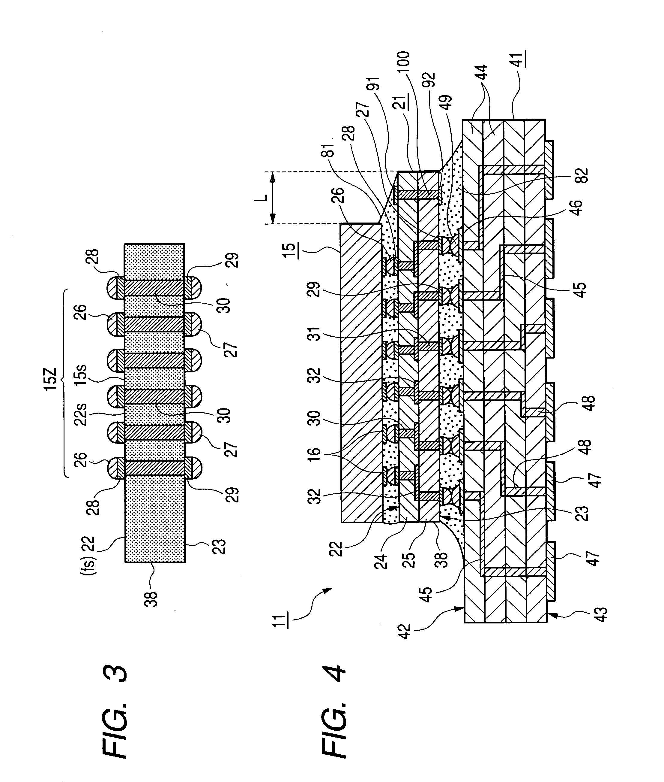 Intermediate substrate, intermediate substrate with semiconductor element, substrate with intermediate substrate, and structure having semiconductor element, intermediate substrate and substrate